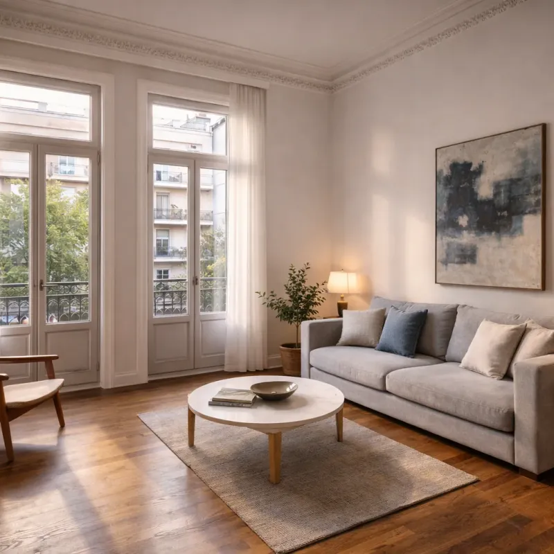 Living room — Apartment in Toumpa