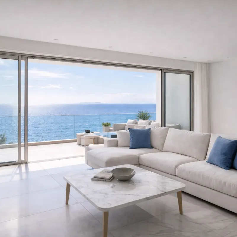 Living room — Coastal Apartment