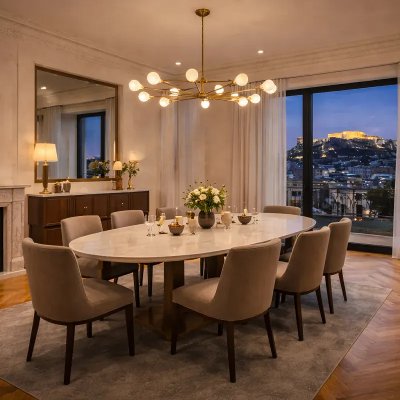 Dining room — Penthouse with Acropolis views
