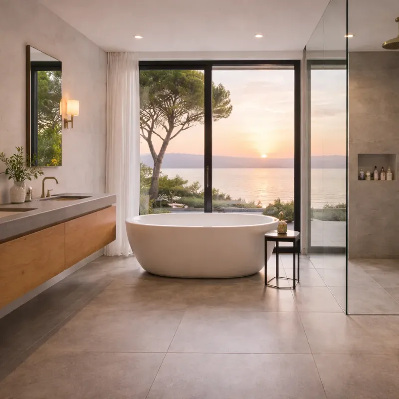 Principal bathroom — Seaside estate