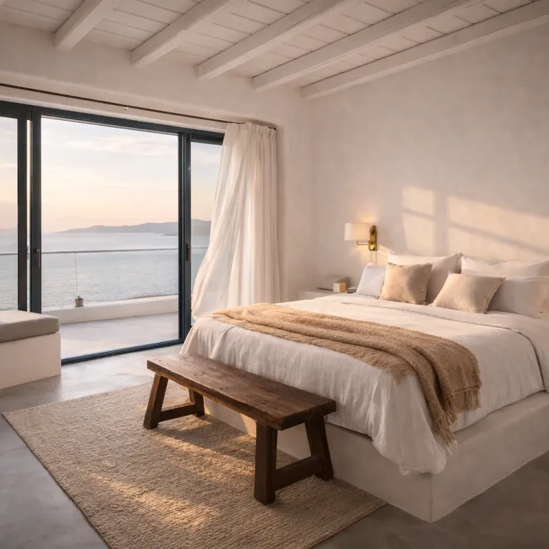 Principal bedroom — Villa Aegean Sunset